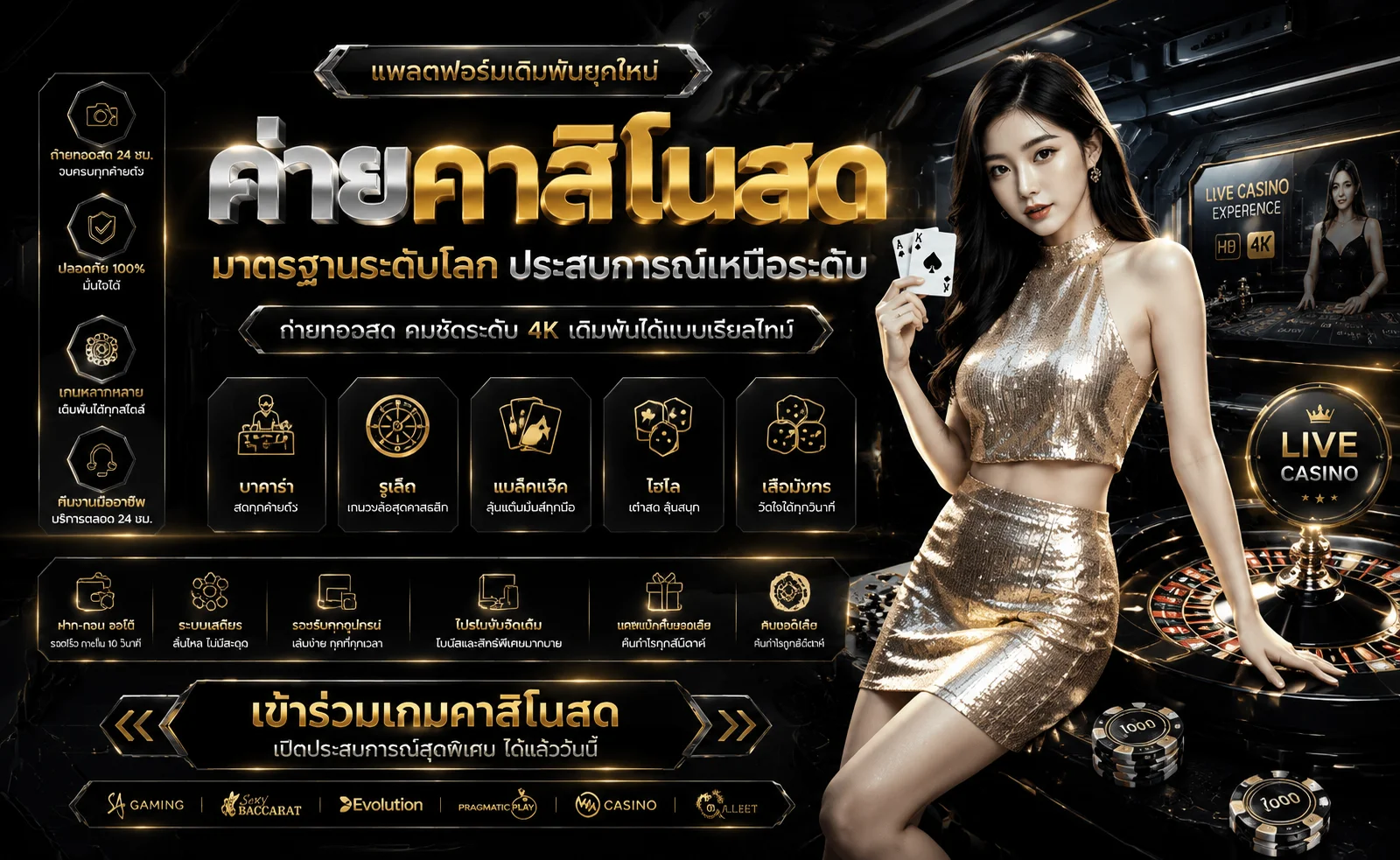 คาสิโนออนไลน์ MGM99WIN บาคาร่า รูเล็ต ไฮโล ถ่ายทอดสด